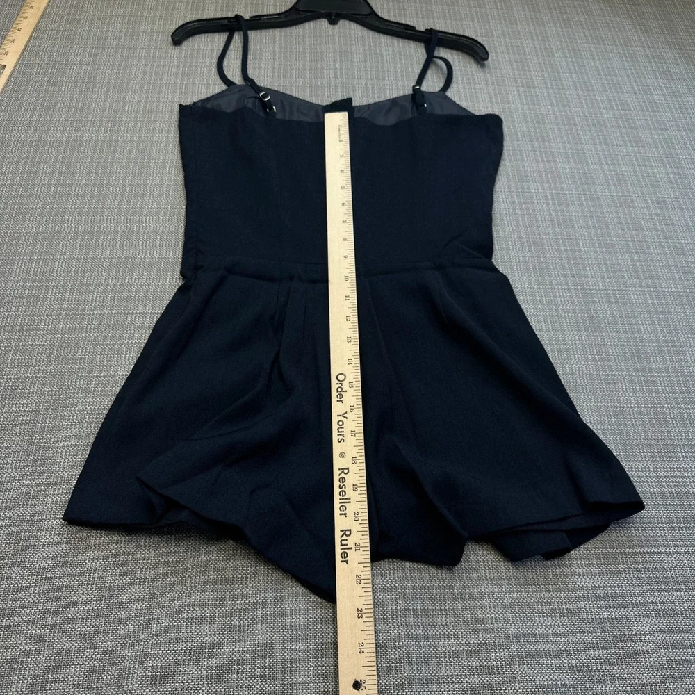 Lush Midnight Pleated‎ Skort Romper Small Hook Eye Corset Style Party Mini